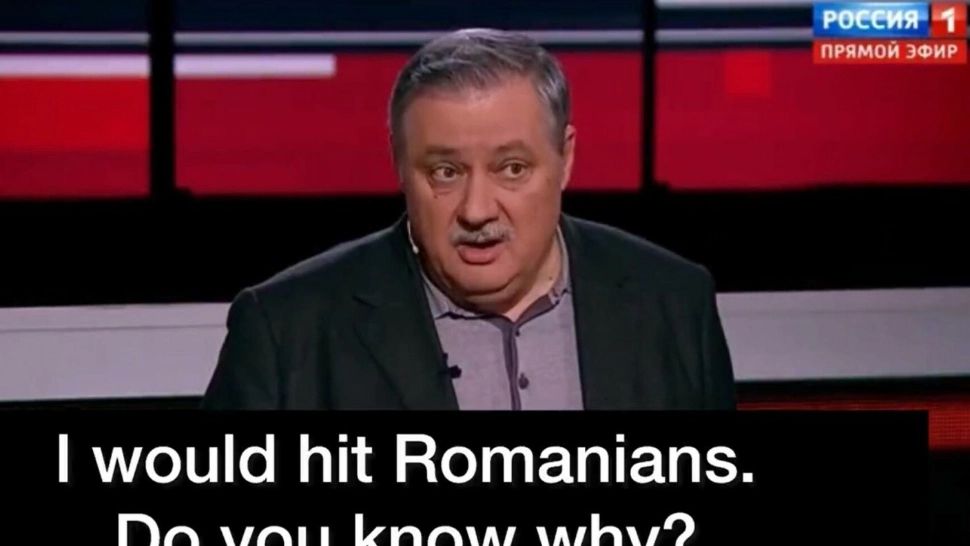 Afirmații șocante la televiziunea de stat a Rusiei: "N-aș bombarda Polonia, i-aș lovi pe români. Au devenit aroganți"