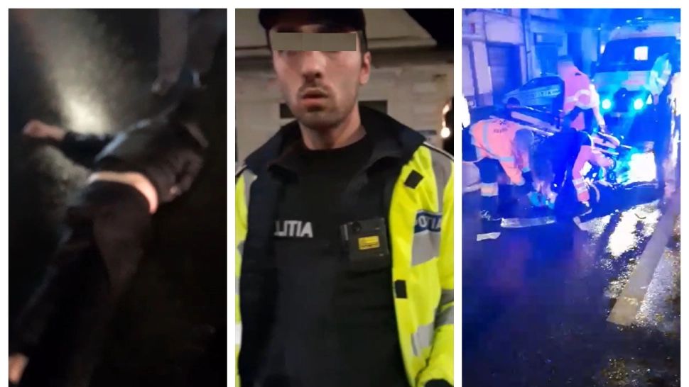 Anchetă uriașă în Poliția Română, după un nou incident ȘOCANT. Doi agenți au lăsat un om LOVIT să zacă în frig, pe asfalt - VIDEO
