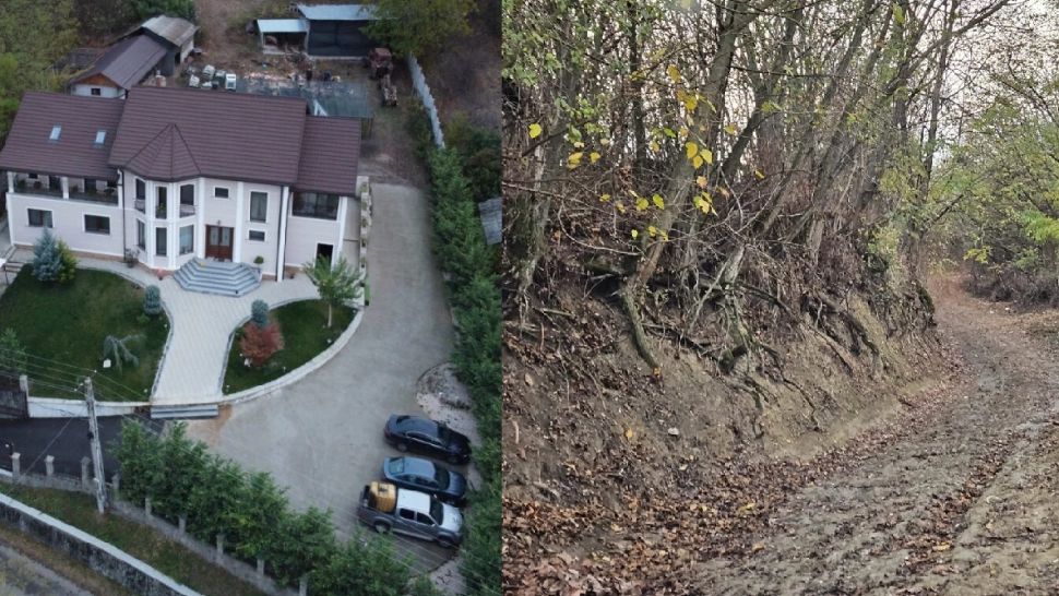 Un primar din Buzău și-a făcut conac de lux și și-a asfaltat curtea, în timp ce localnicii merg prin noroaie