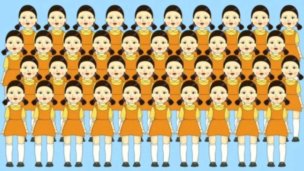  Una dintre fetele din imagine este diferită. Găsește-o în mai puțin de 10 secunde și te poți considera un geniu