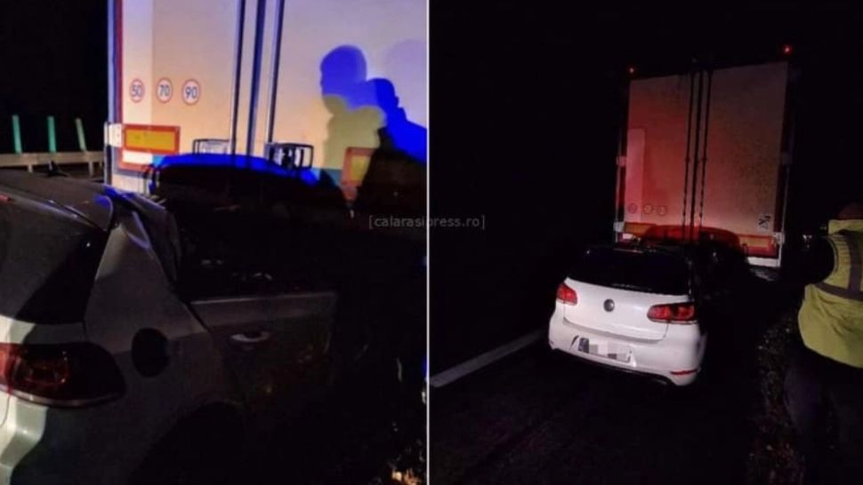 Sfârșit tragic pentru un tânăr de 19 ani. A murit după ce a intrat în plin într-un camion, pe Autostrada Soarelui