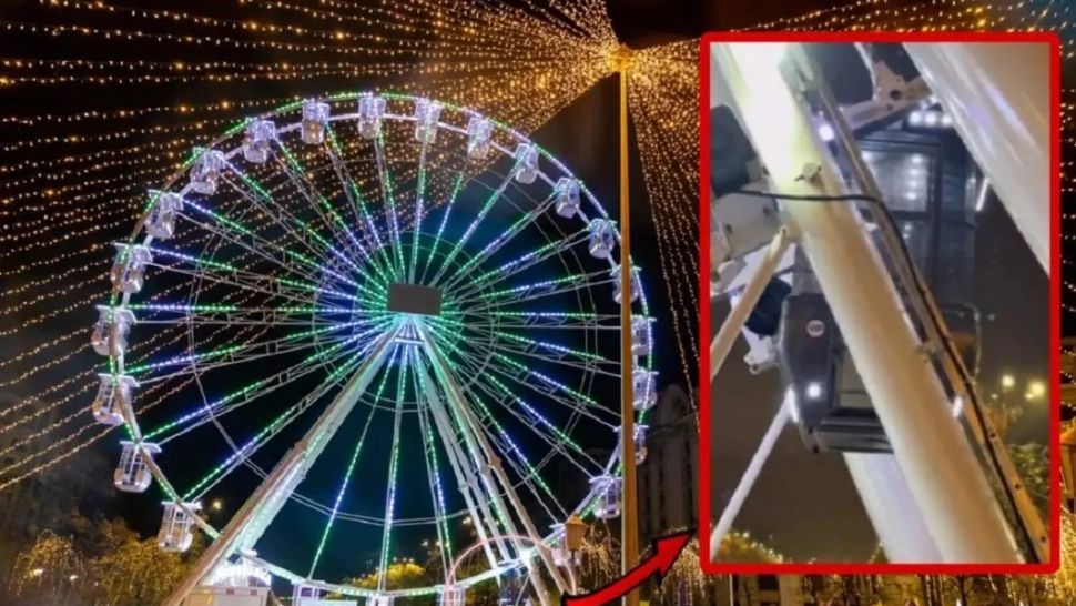 De ce are roata panoramică de la Târgul de Crăciun din București o cabină NEAGRĂ cu geamuri fumurii - Ce se întâmplă în interior