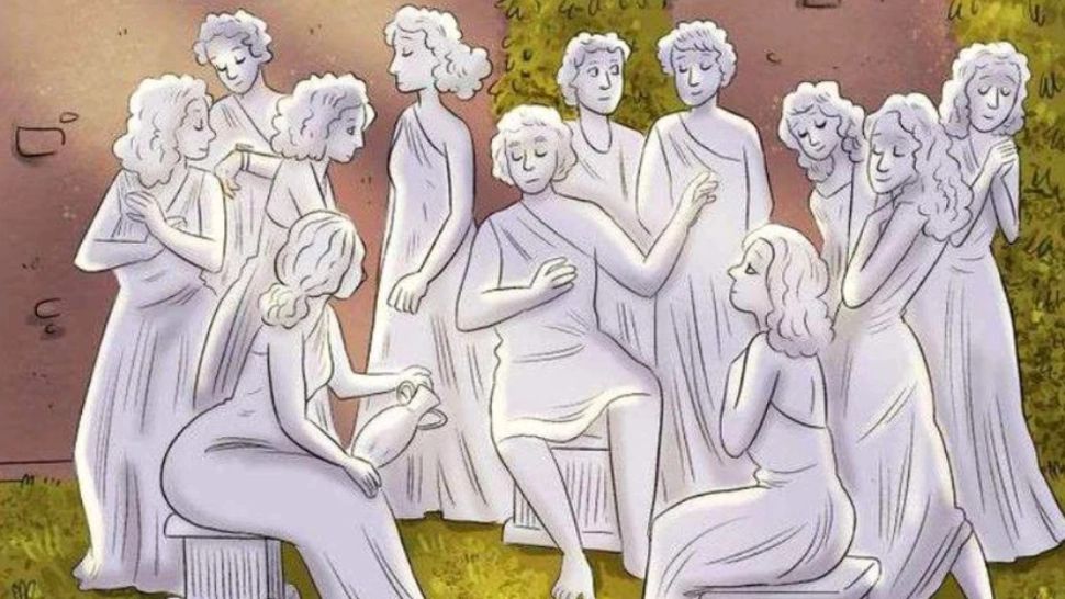 Un intrus s-a ascuns printre statui. Găsește-l în mai puțin de 5 secunde și ești un geniu!