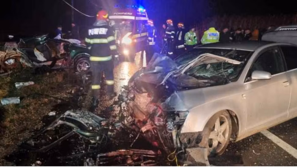 Accident grav în județul Brașov, soldat cu 2 morți şi 5 răniți. Printre victime, și 3 copii. Trafic blocat