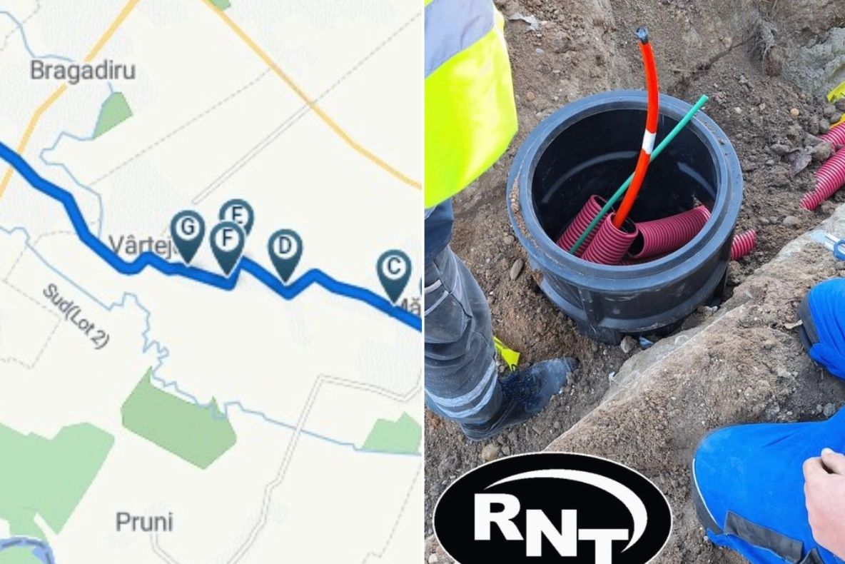 RNT anunță investiții masive în infrastructura subterană de fibră optică pe drumul DJ 401A