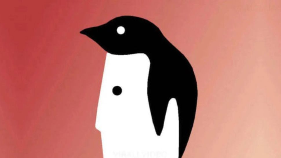 Ce ai văzut mai întâi? Barbatul sau pinguinul? Răspunsul îți arată cât de multă încredere ai în tine