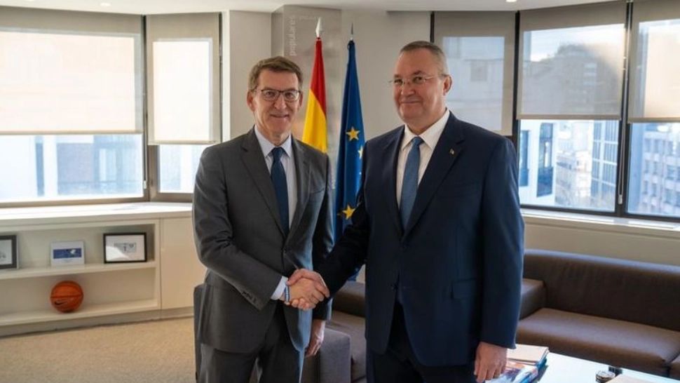 Nicolae Ciucă, întâlnire cu Alberto Núñez Feijóo, preşedintele Partidului Popular din Spania