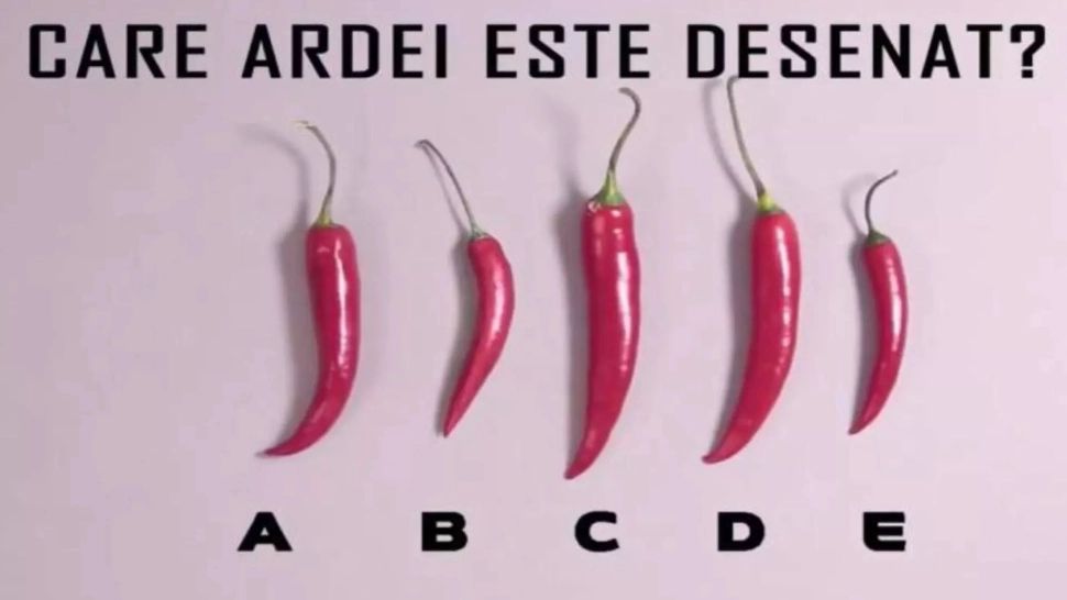 Testul de atenție pe care numai geniile îl rezolvă: găsește ardeiul desenat!