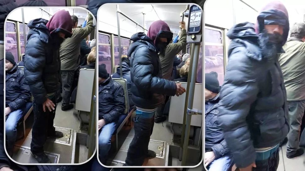 Alertă la Iași. Un individ dubios circulă în tramvaie și lovește oamenii la întâmplare - FOTO