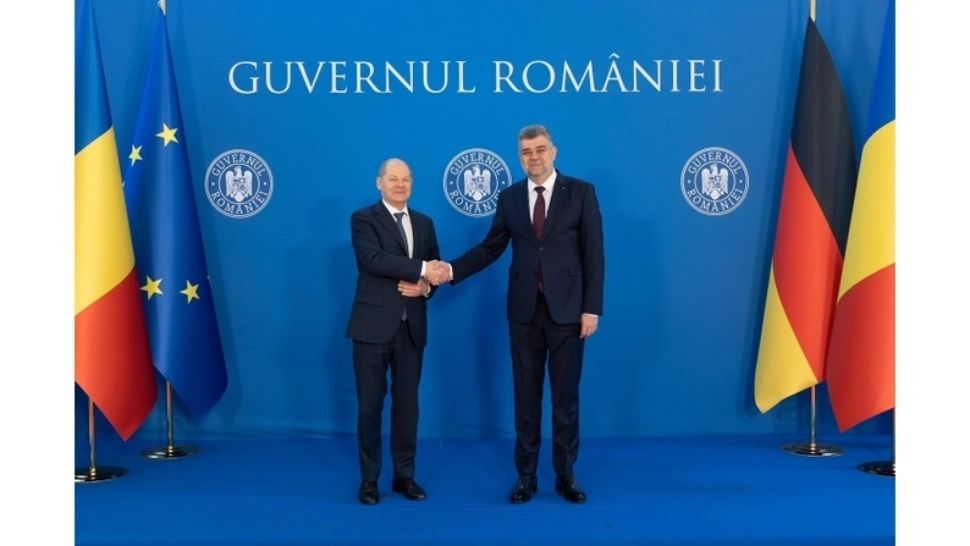 Marcel Ciolacu, după întrevederea cu Olaf Scholz: România mizează în continuare pe susţinerea Germaniei pentru aderarea completă la Schengen şi dezvoltarea economiei - VIDEO