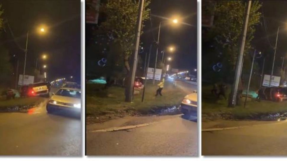 Mașină PLINĂ cu migranți, oprită cu focuri de armă de polițiștii din Timișoara, după o urmărire ca în filme - VIDEO