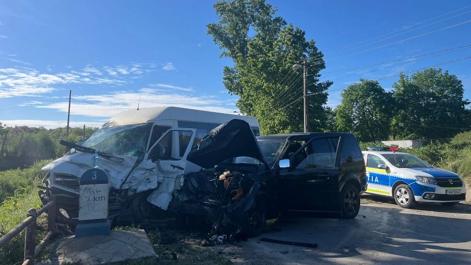 Accident grav la ieșirea din Tulcea. 7 victime transportate la spital - VIDEO