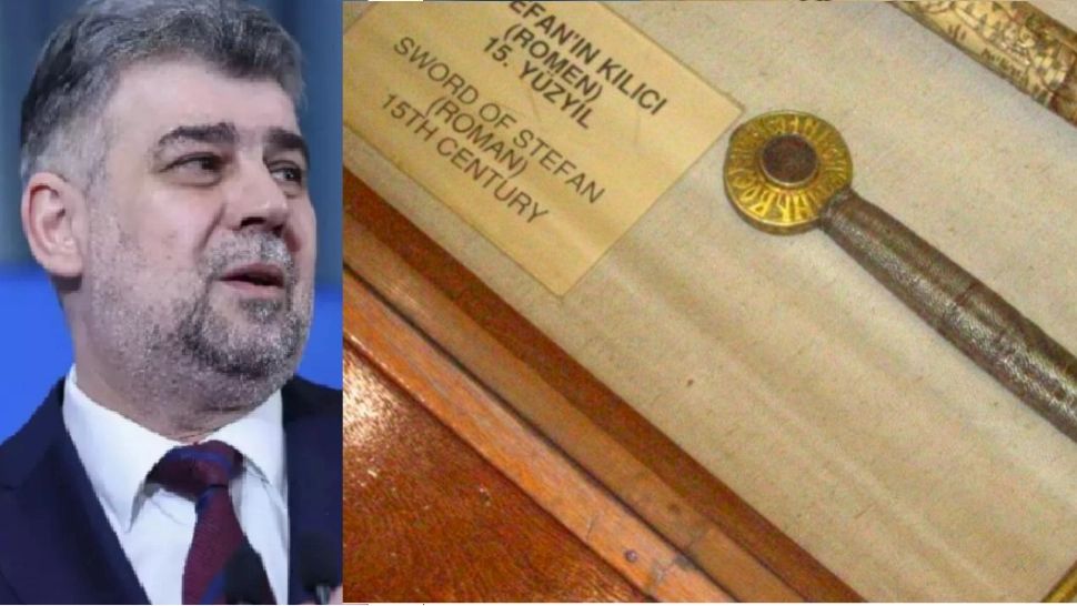 Ciolacu aruncă bomba: Se poartă negocieri cu turcii pentru restituirea sabiei lui Ștefan cel Mare