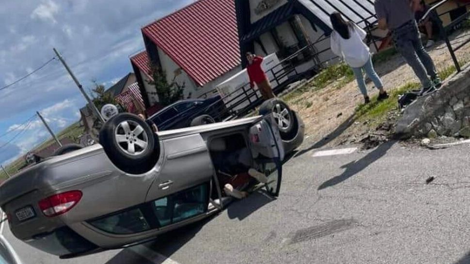 Accident spectaculos la Rânca, pe Transalpina. Martorii au crezut că este o scenă de film - FOTO