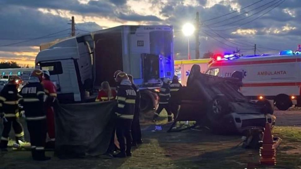 Tragedie pe DN72 - Un mort şi trei răniţi într-un accident în apropiere de Brătăşanca, Prahova 