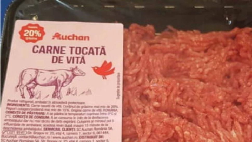 Alertă alimetară: Sortiment de carne tocată, rechemat într-un mare hypermarket din cauza unei posibile contaminări