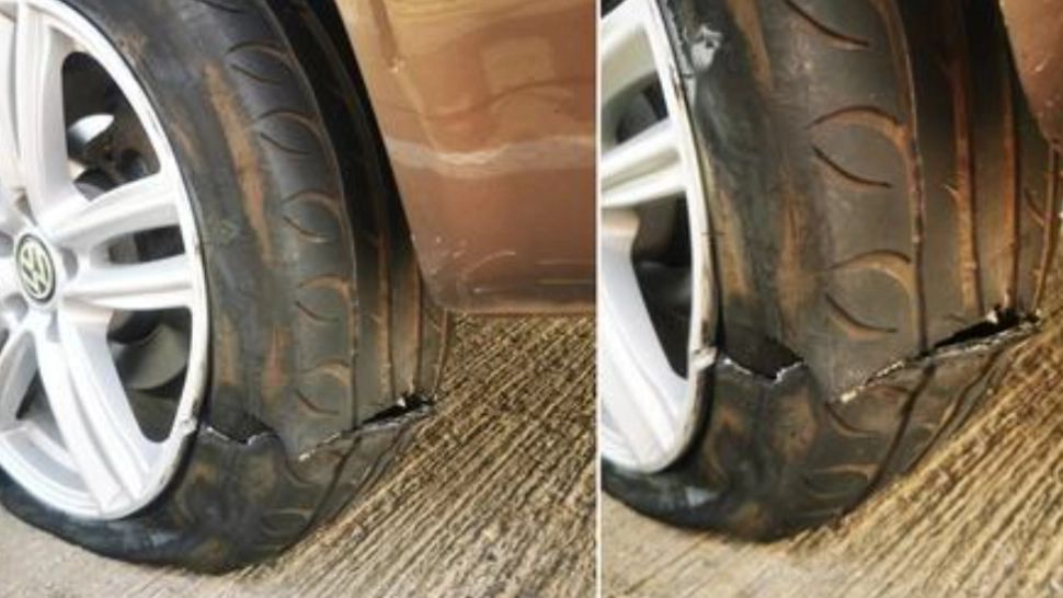 Pericol pe Autostrada A1 București - Pitești. Mai multe mașini cu cauciucurile tăiate, din cauza unor rosturi de dilatație