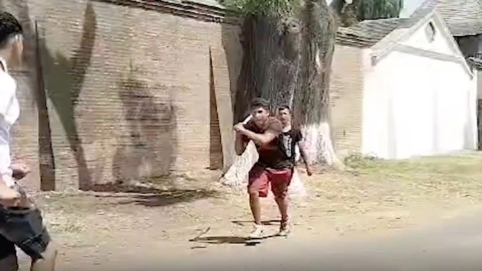 Reglare de conturi între două clanuri din Argeș: răfuială cu bâte și pietre - Imagini șocante!