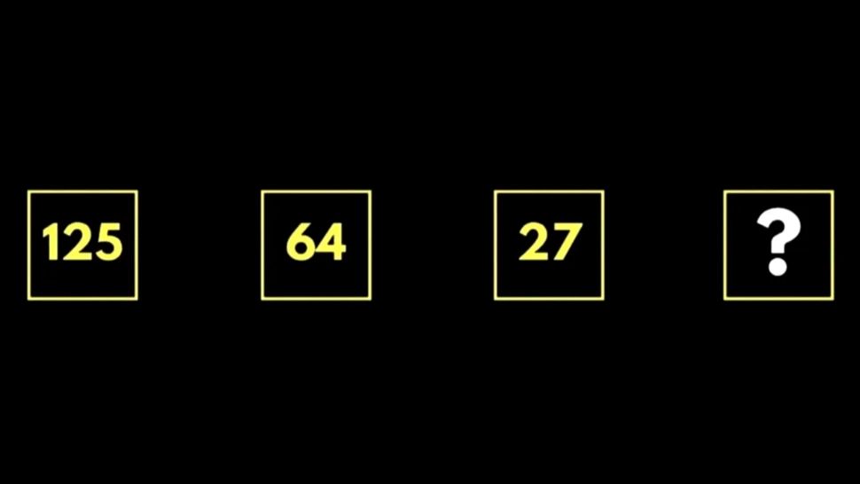 Provocare inteligentă: Identifică numărul lipsă din seria 125, 64, 27, x