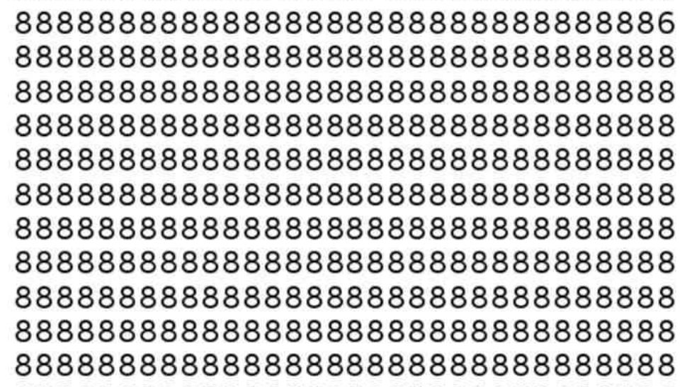 TEST IQ pentru genii! În câte secunde poți găsi cifra 6 ascunsă în imagine?