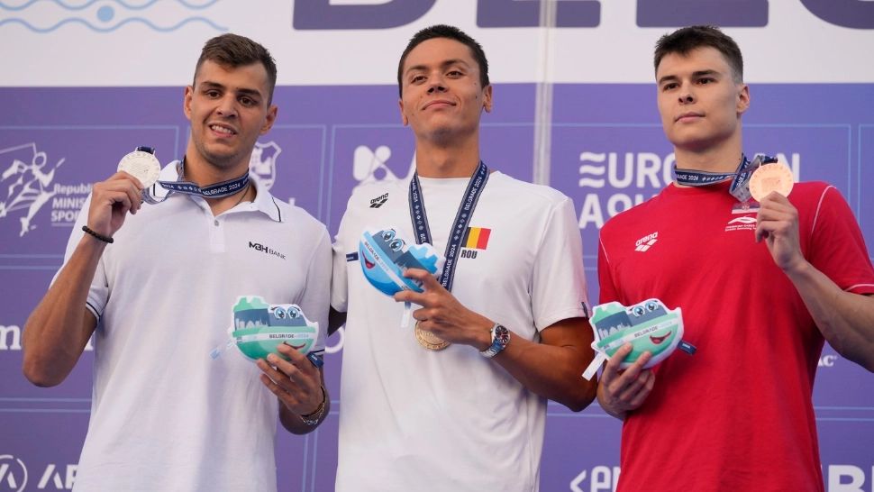 David Popovici, încă o medalie de AUR la Campionatele Europene de Natație
