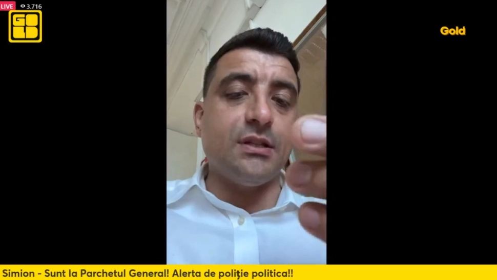 LIVE - George Simion transmite în direct, după ce s-a baricadat în interiorul Parchetului General