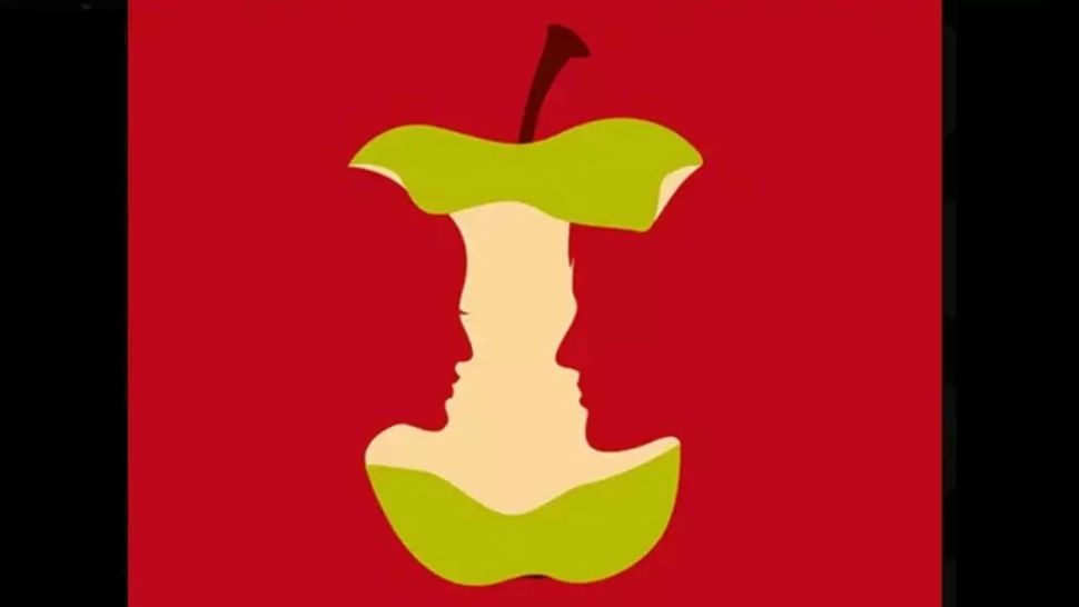Vezi prima dată un miez de măr sau două fețe? Răspunsul îți arată cum gândești, de fapt: Logic sau creativ 