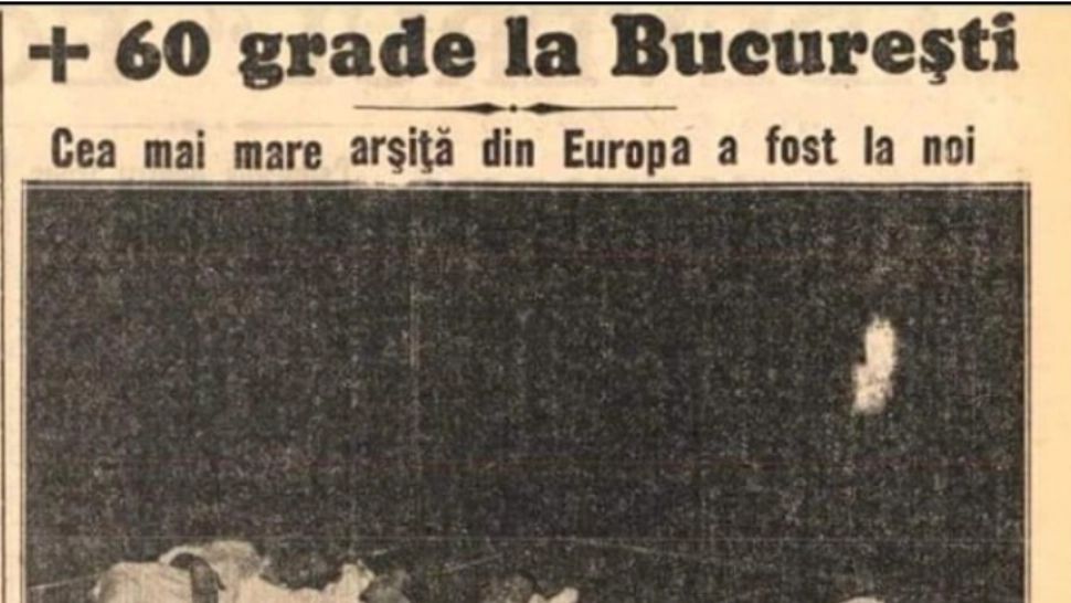  ANM demontează postarea virală cu temperatura de 60 de grade în București, în 1931. Informația este înșelătoare