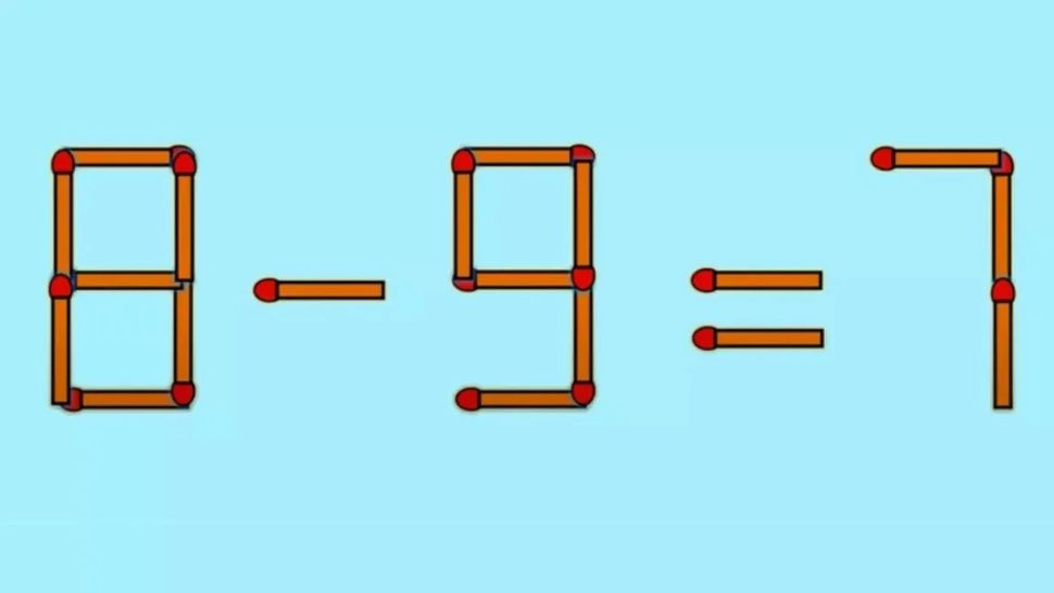 Testul IQ al zilei. Cei mai deștepți dintre cei mai deștepți pot corecta ecuația 8-9=7