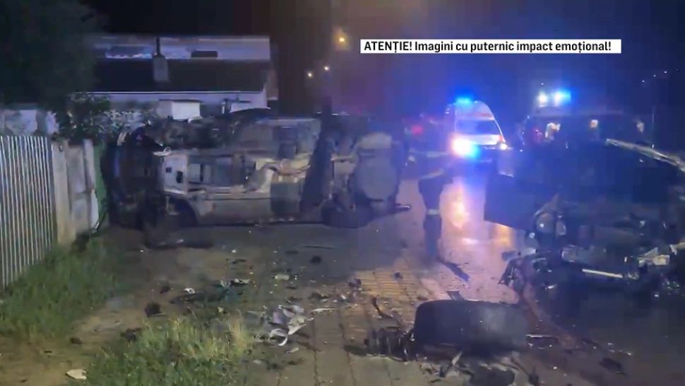 Accident grav la ieșirea din Tulcea: 6 persoane au fost rănite. Imagini cutremurătoare de la locul impactului