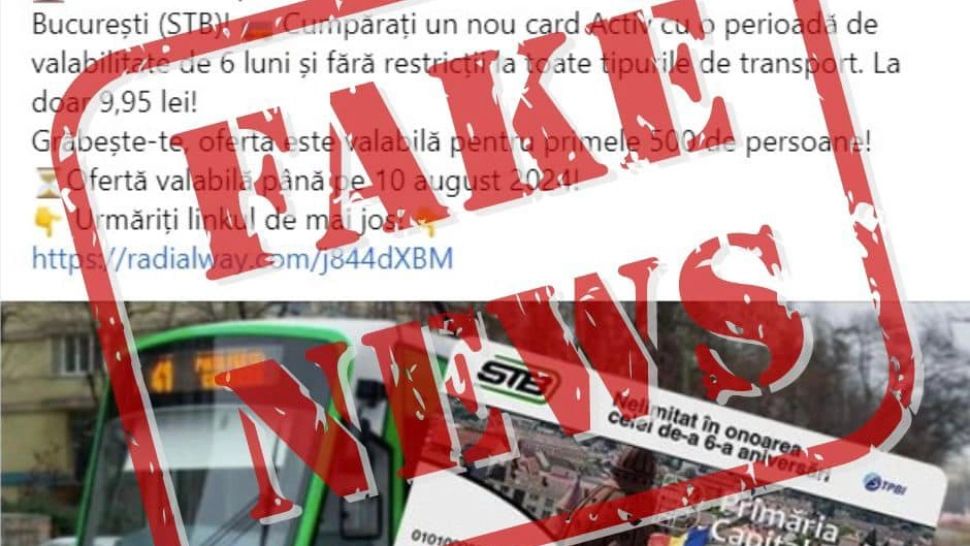 ATENȚIE! Mesaj fals în numele STB. Cum încearcă infractorii cibernetici să mai fure de la oameni