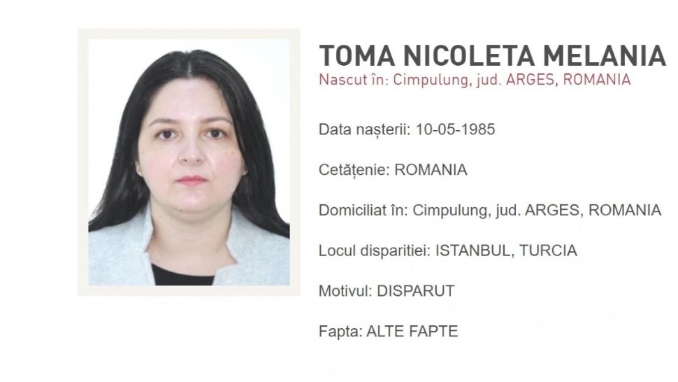 Românca dispărută în Turcia, descoperită într-un spital de psihiatrie. Poliția o dăduse în urmărire internaţională