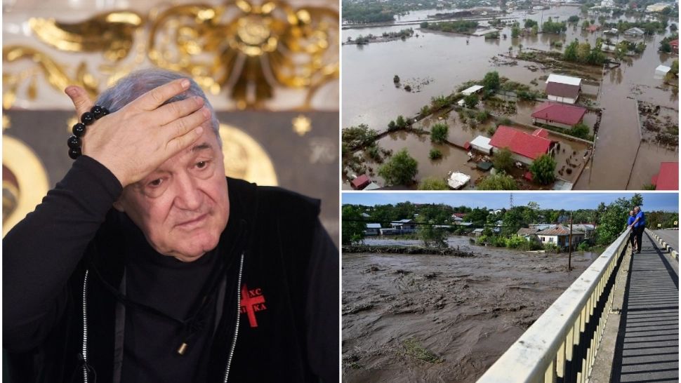 Gigi Becali oferă ajutor victimelor inundațiilor din Galați: „Sute de paturi, de pături, saci de ciment, cherestrea, plătesc factura”