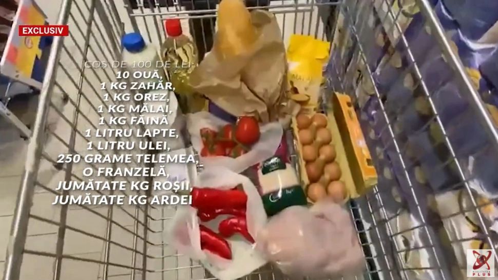 Experiment marca Realitatea: Ce mai pot pune romanii în coșul de cumpărături cu 100 de lei - VIDEO
