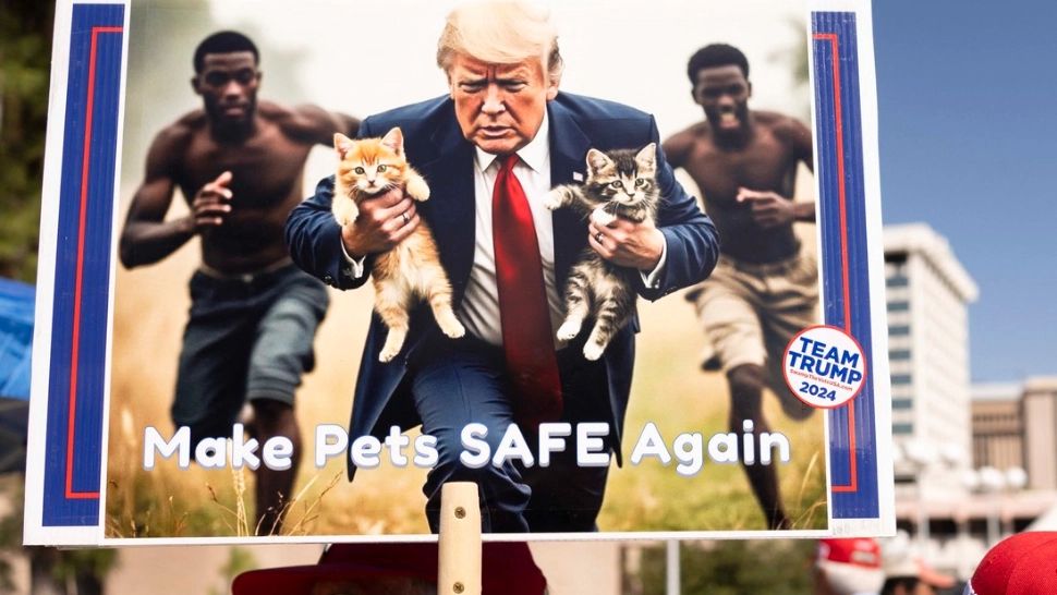 Afirmațiile lui Trump despre migranții care mânâncă pisici și câini „pun vieți în pericol”, avertizează Casa Albă