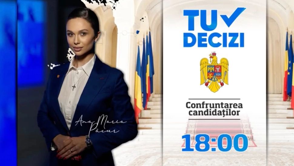 TU DECIZI! Confruntarea candidaților: cursa pentru Cotroceni intră în linie dreaptă. SONDAJUL care împarte PUTEREA - astăzi, ora 18:00