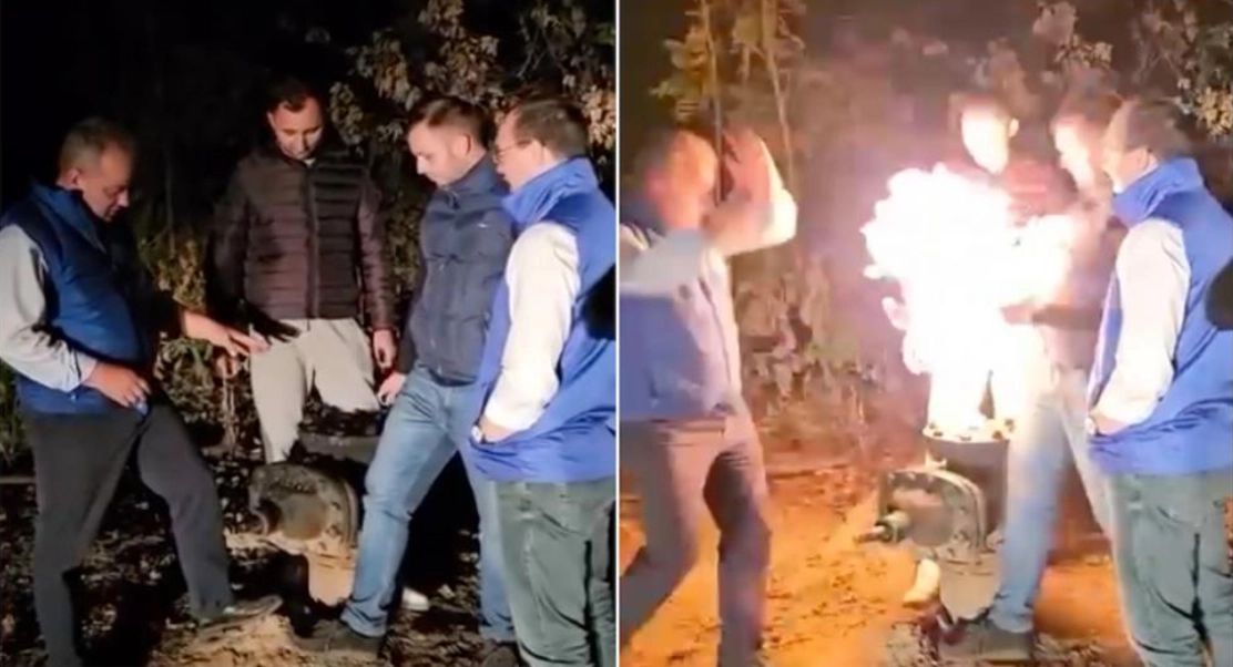 Incident grav în timpul filmărilor pentru un clip electoral, în județul Gorj. Un senator PNL și alte 3 persoane, la un pas să fie arse de gazele de la o sondă  