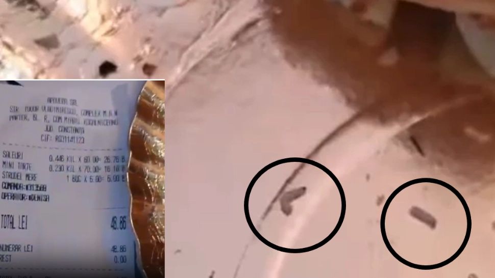 Produse de patiserie cu VIERMI. Imagini șocante într-un fast food din județul Constanța - VIDEO