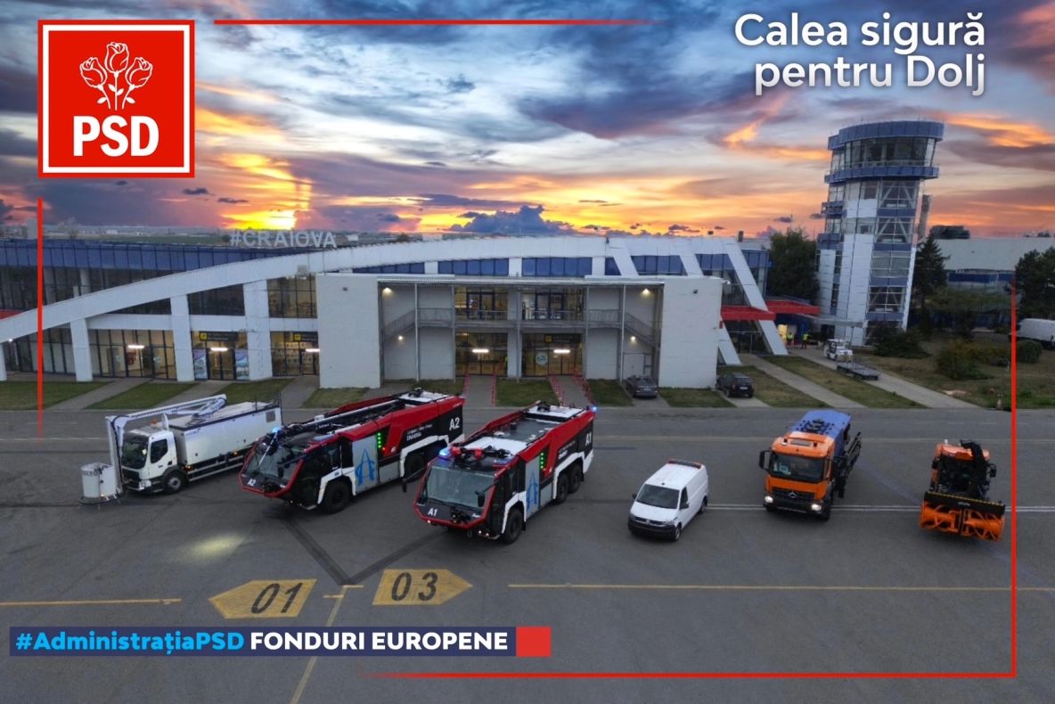#AdministrațiaPSD: Terminal fără egal pentru Aeroportul Internațional Craiova