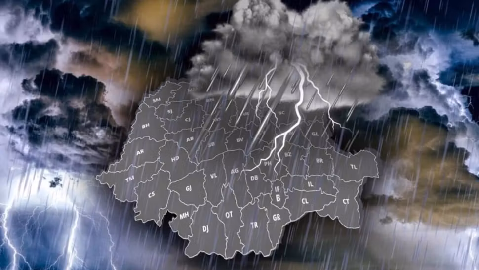 Alertă de la ANM. Cod portocaliu de ploi abundente în mai multe localități din județul Constanța, până la ora 23:00
