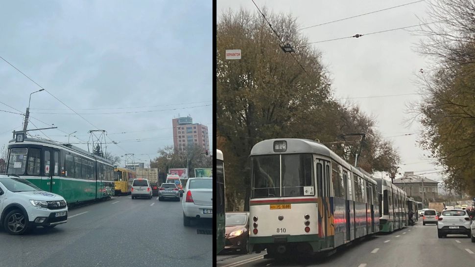 Circulația tramvaielor din Iași, PARALIZATĂ din cauza unei pene de curent - FOTO
