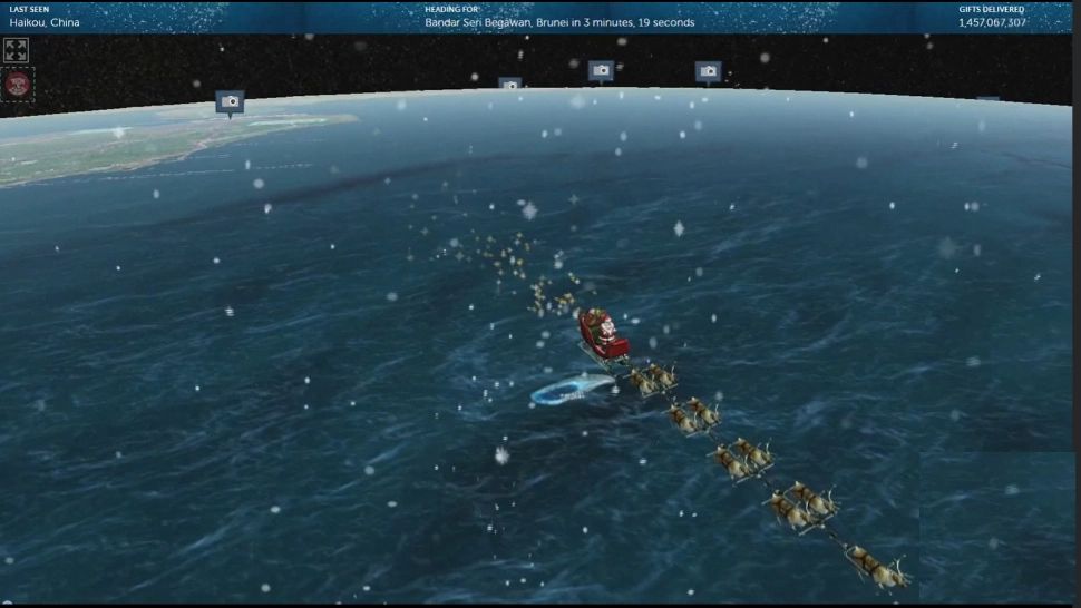 Traseul lui Moș Crăciun în timp real. Vezi cât mai are până ajunge la tine acasă