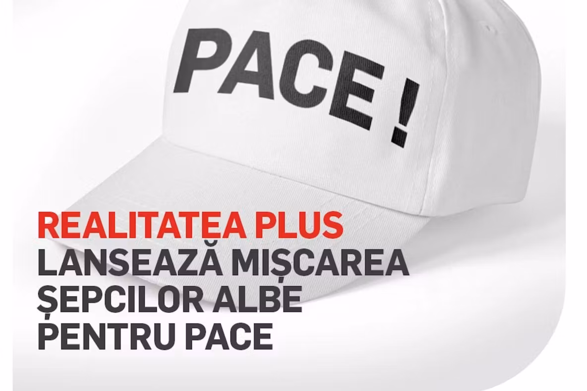 #sepcilealbe - Realitatea PLUS lansează campania șepcilor albe pentru PACE! Alătură-te și tu! - VIDEO