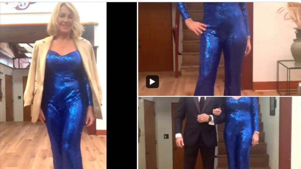 Nadia Comăneci, apariţie spectaculoasă la Globurile de Aur - VIDEO