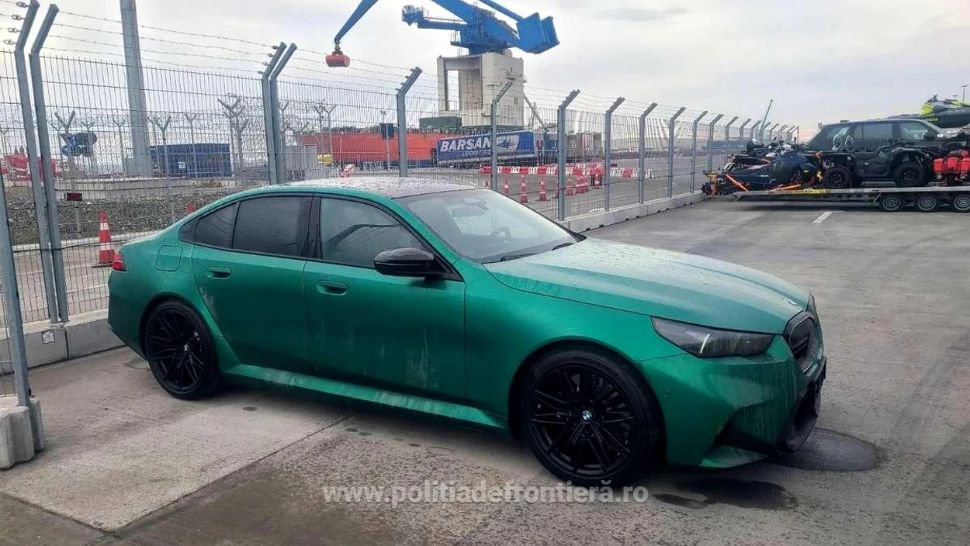 Mașină de lux, căutată în Polonia, a fost descoperită în Portul Constanța