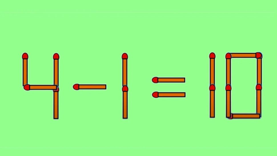 Test IQ la final de săptămână! În cât timp poți corecta 4 - 1 = 10