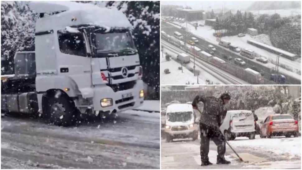 Istanbul, paralizat de ninsoare: școli închise, drumuri blocate și zboruri anulate. Haos în oraș din cauza vremii nefaste