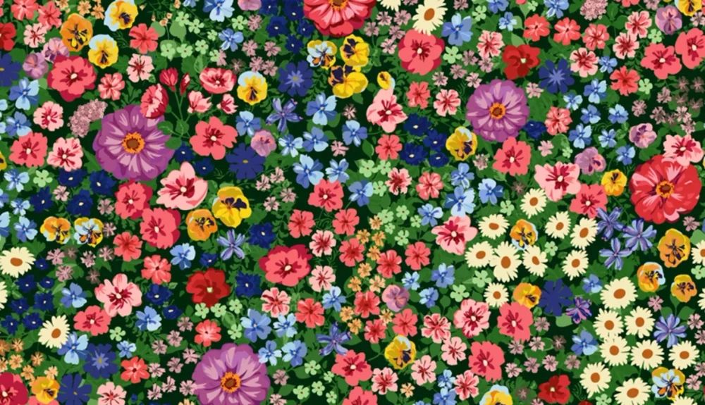 Testul care-ți pune vigilența la mare încercare. Tu poți să găsești albina ascunsă printre zecile de flori colorate?