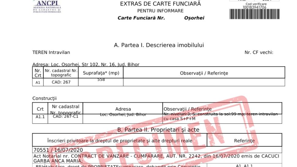 Schimbare uriașă la extrasele de carte FUNCIARĂ. Ce taxe nu se mai percep din luna aprilie?