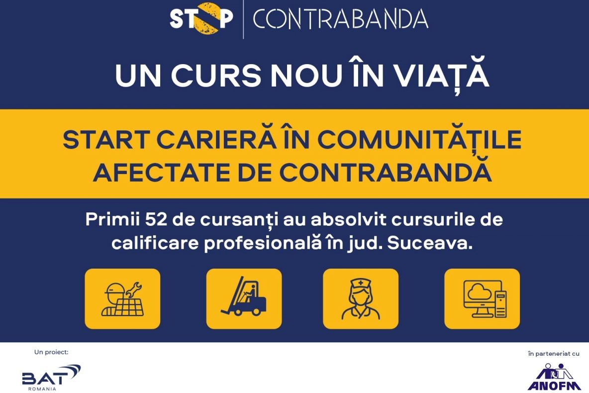 Parteneriat între ANOFM și BAT România pentru dezvoltarea socială și economică a județelor afectate de contrabandă  